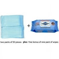 Healthline Blue Chucks Pads, Chux Disposable Bed Pads 23x36, Waterproof