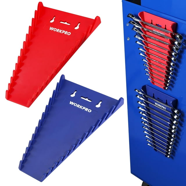 Organizador de llaves WORKPRO, juego de 12 soportes para llaves, paquete de 2