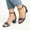 Gray, variant on Ankle Strap Sandals for Women Peep-Toe Heels Block Heel Sandals Dressy Sandals Women Comfortable Dating Stretchy Beach Sandals Pull-On Shoes Solid Sandals for Older Women Beach Prime Black