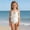 Beige, variant on YTCAMLO Cute Shell Bathing Suits for Little Girls Fashion Ruffled Swimwear with Beaded Straps One Piece Swimsuit for Summer Beach Parties, Beige 4-5 Years