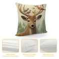 thumbnail image 4 of Nawypu Xhomeli Vintage Christmas Animal Elk Deer Pillow Cover Farmhouse Bird Pillow Cases Cushion Cover  Snowflake Background Pillowcase Outdoor Decor Home Sofa Gift, 4 of 5