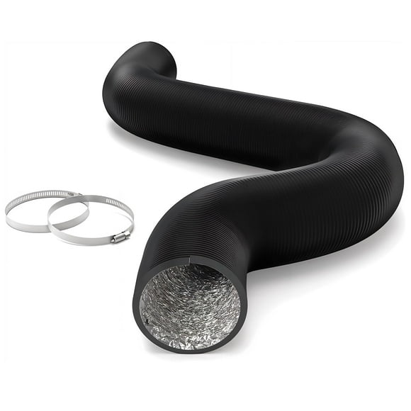 Manguera de ventilación para secadora iPower, 4 pulgadas, 25 pies, conductos de aluminio