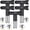 313 - 5 Pieces, variant on Spray Nozzle Spray tip Reversible Spray Tips Airless Paint Sprayer Nozzle Tips Airless Paint Spray Machine Parts for Homes Buildings Garden Decks Fences (5 Pieces - 109, 213, 315, 413, 621)
