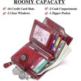 thumbnail image 2 of Portefeuille pour Femme, en Cuir Véritable Souple - 16 Emplacements pour Cartes avec Protection Rfid, 2 of 3
