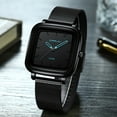 thumbnail image 4 of CRRJU Fashion Men Watch Waterproof Male Clock Stainless Steel Square Quartz Men Watch New, 4 of 5