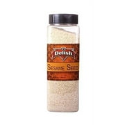 Sesame Seeds White, Hulled by Its Delish, 17 Oz. Large Jar