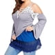 thumbnail image 4 of Extensores BlueLShirt Capas ajustables Tops falsos Dobladillo de barrido inferior con banda elástica en la cintura, 4 of 5