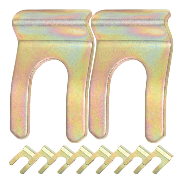 WEUVEB 10Pcs U Shaped Car Brake Line Clips Iron Hose Retainer for Secure Automotive Brake Hose Fastening