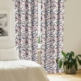 thumbnail image 2 of Ambesonne Blush Pink Window Curtains, Mosaic Contemporary Art, Each 28" W x 95" L, Blush Tan and Dark Blue, 2 of 4