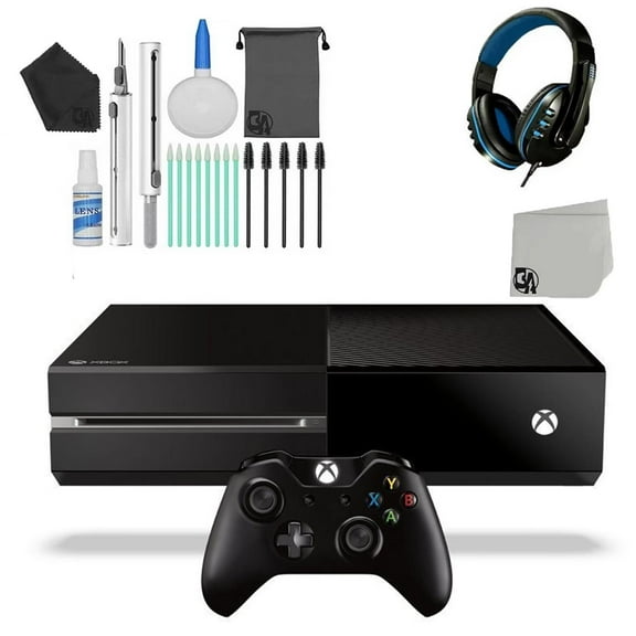 Pre-Owned Microsoft Xbox One Original 500GB Gaming Console Black with Headset Cleaning Kit ( )