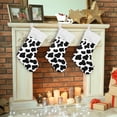 thumbnail image 7 of Coolnut Cow Print Christmas Stocking, Personalized Large Candy Stocking, Xmas Stockings Decoration Hanging Gift for Family Holiday Party Ornaments Decor Fireplace, 7 of 7