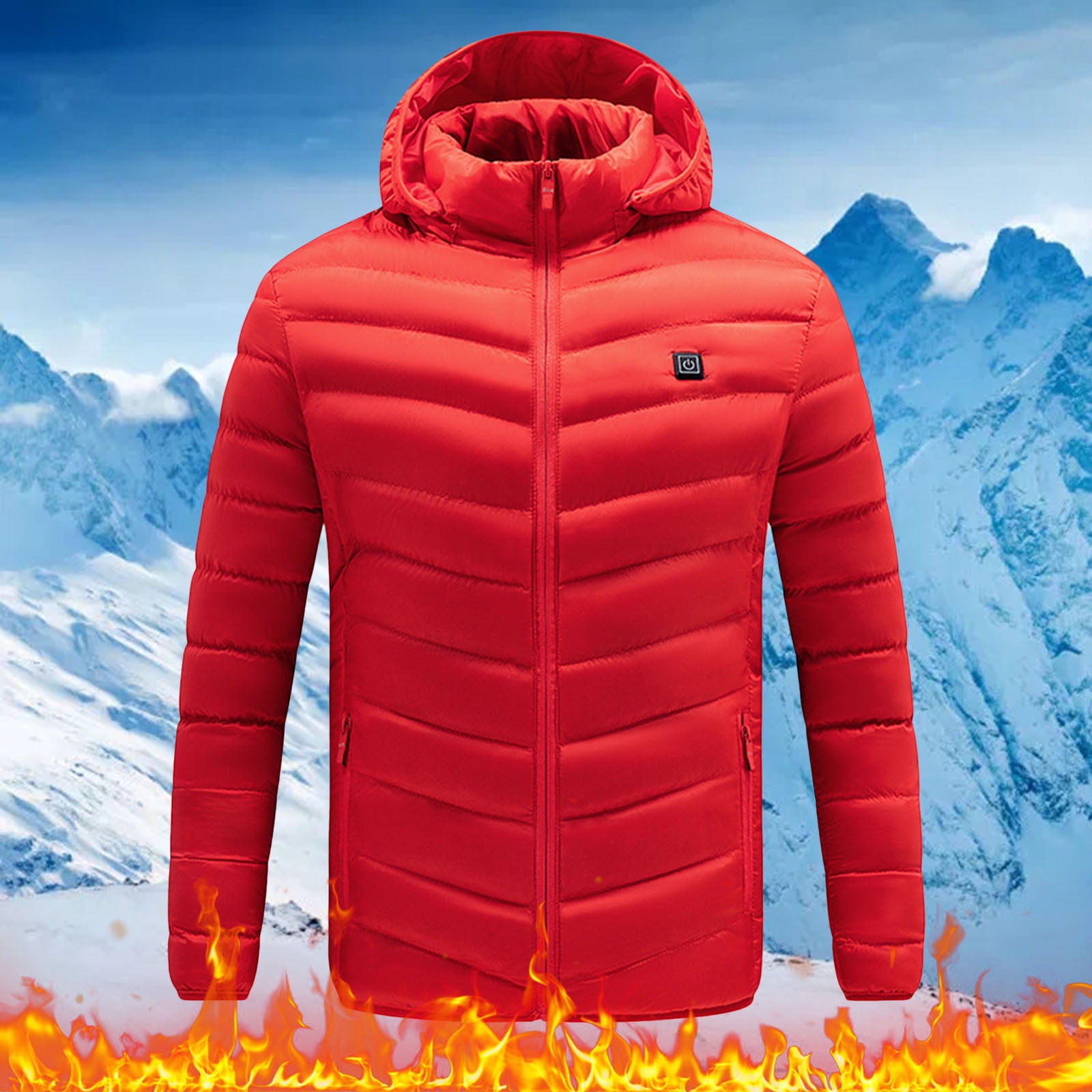 Glacier heated down jacket sale