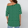 thumbnail image 6 of FDGIU Women's Off Shoulder Oversized T-Shirt - Short Sleeve Tee Summer Casual Beach Shirt Loose Fit Comfy House Outfits Spring Fashion, 6 of 6
