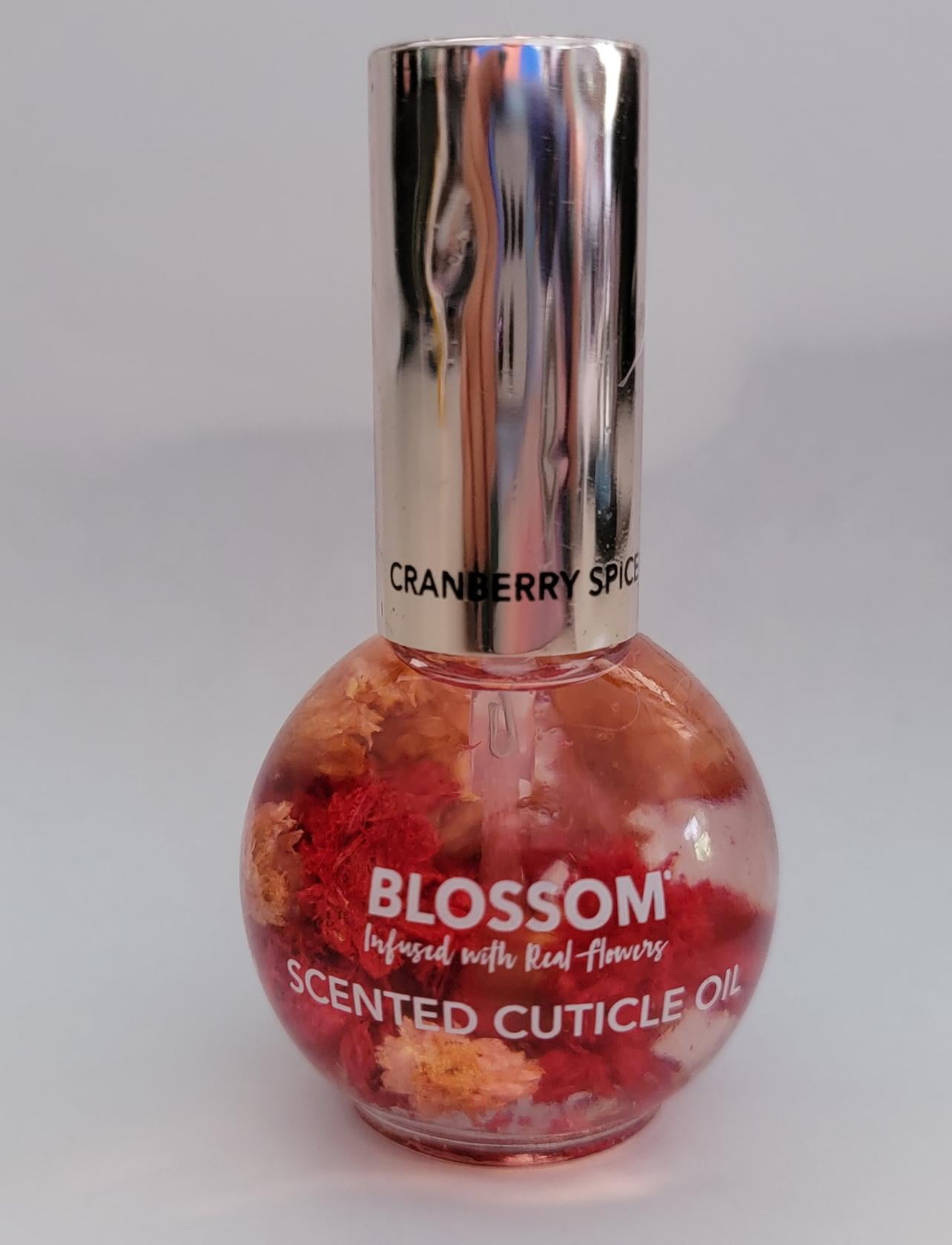 Blossom Scented Cuticle Oil Infused with Real Flowers - Cranberry Spice