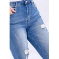 thumbnail image 4 of Jeans skinny con destrucciones /Tallas Extras, 27888 (Azul medio) azul 38, 4 of 5