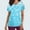 Scrubs-Light Blue, variant on Gamivast Plus Size Womens Scrubs Print V-Neck Short Sleeve Scrub Tops Quick-Dry Breathable Body Scrubs with Large Pockets Medical Shirt