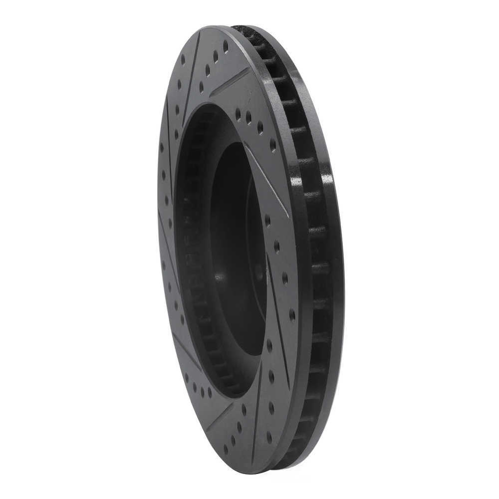 Dynamic Friction Company 633-13011R DFC Brake Rotor - Drilled And Slotted - Black