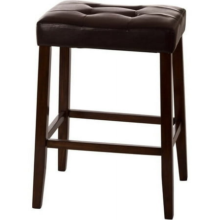 Hillsdale Boston Backless Non-Swivel Bar Stool in Espresso