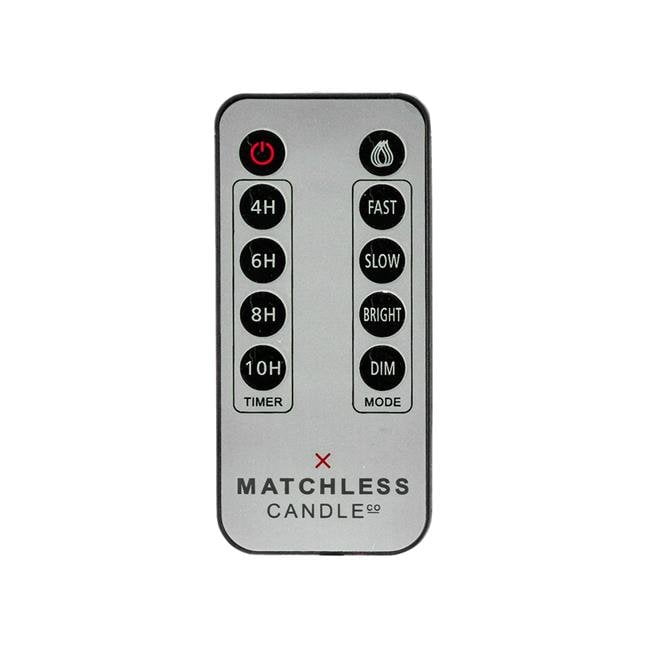 L&L 9046239 Matchless Darice Silver Unscented Scent Remote Candle