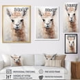 thumbnail image 4 of Designart "Portrait Of A Grunge-Styled Minimalist Alpaca I" Alpaca Wall Art Prints, 4 of 7
