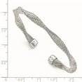 thumbnail image 2 of Sterling Silver Bracelet Cuff 5 mm in Textured & Polished Twisted, 2 of 2
