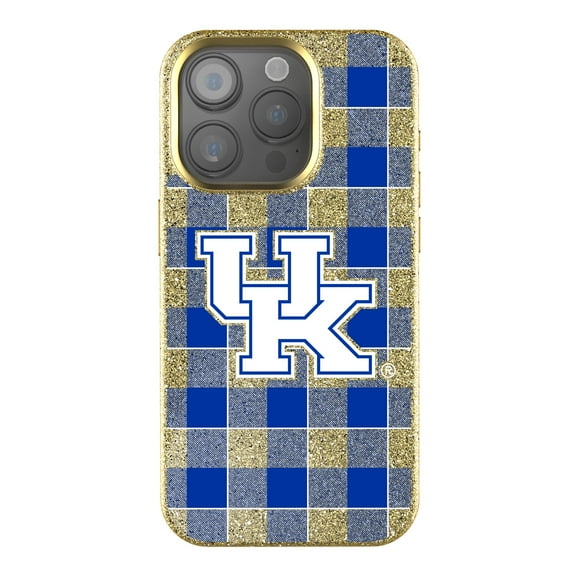 Keyscaper Kentucky Wildcats Plaid Bling iPhone Case