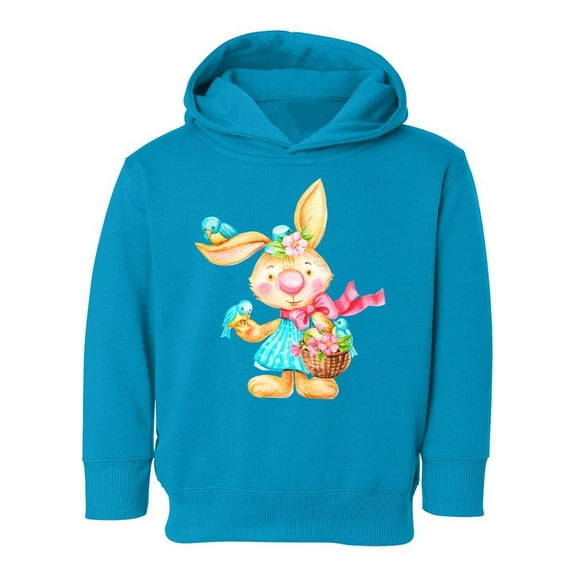 Rabbit Holding A Basket Hoodie Toddler -Image by Shutterstock, 5 Toddler
