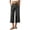 Dark Gray#01, variant on Linen Capri Pants for Women Summer High Waist Straight Leg Capris Casual Cropped Trousers 2026 Beach Travel Vacation Outfits Pink,S