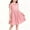 Style1-Pink girls dresses, variant on Little Girls Summer Blazer Dress Solid Sleeveless Notch Collar Pearl Belt Casual Smart Sundress 2-8 Years