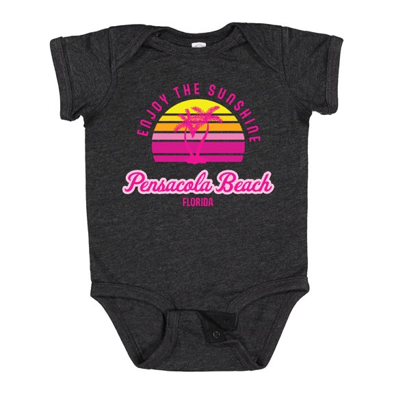 Inktastic Summer Enjoy the Sunshine Pensacola Beach Florida in Pink Boys or Girls Baby Bodysuit