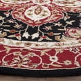 thumbnail image 3 of Safavieh Easy Care Erykah Oriental Area Rug, Black/Red, 8' x 8' Round, 3 of 8