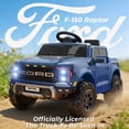 thumbnail image 6 of Conchico 12V Licensed Ford F150 Raptor Powered Ride-On Cars Toys with Remote & Durable Wheels for Kids, Blue, 6 of 6