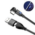 thumbnail image 2 of Cable De Datos De Flexión De 180 Grados Pd60W Cable De Carga Rápida De Bajo Consumo De Energía A + C A C Cable De Datos Dos En Led De Transmisión Rápida Para Computadora Portátil Con Teléfono Móvil Noticed EL014391-03, 2 of 5