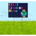 thumbnail image 1 of Cinco De Mayo (18" x 24") Yard Sign, Includes Metal Step Stake, 1 of 6