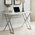 thumbnail image 4 of Inroom Furniture Designs HO1170-BL Writing Desk - Black & Chrome, 29 x 43 x 24 in., 4 of 4
