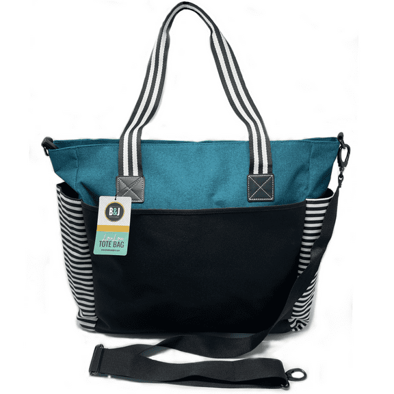 Plain LouLou Teal Tote Bag