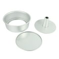 thumbnail image 4 of 8 Inch Aluminum Alloy Round Chiffon Cake Pan Removable Bottom Hollow Chimney Mold Diy, 4 of 8