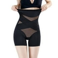 thumbnail image 4 of Tummy Control Body Shaper Shorts - High Waist Thigh Slimmer Panties Shapewear - Black - Black-XXXL, 4 of 6
