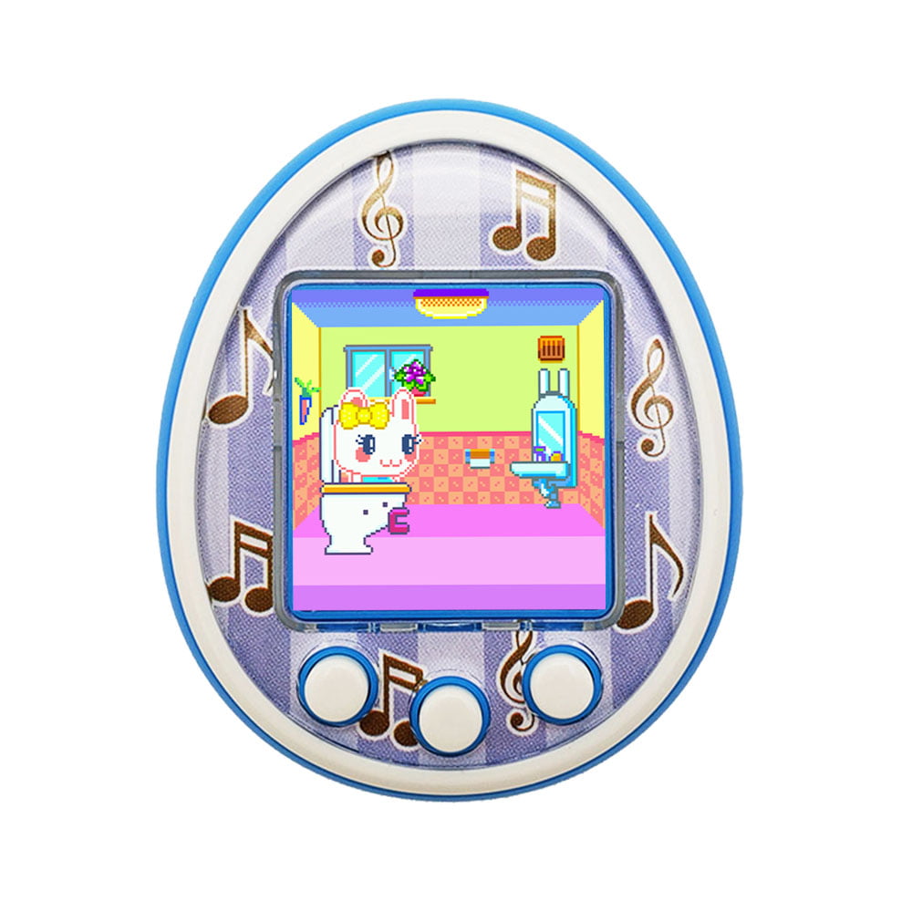 Tamagotchi Cartoon Electronic Pet Game Portable Virtual Pet Kids Toys Cute Blue 
