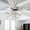Silver, variant on Parrot Uncle 52" Modern Crystal Ceiling Fan with Light and Remote, Chrome Chandelier Fan