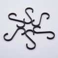thumbnail image 4 of Ganchos de aluminio para colgar en la cocina, 5 o 10 unidades, para colgar ropa, bolsos, ollas, toallas, herramientas de almacenamiento, estilo negro 2, 4 of 5