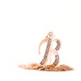 thumbnail image 5 of Galaxy Gold 14k 22" Rose Gold Necklace with Natural Diamonds Initial "B" Pendant, 5 of 6