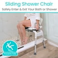 thumbnail image 3 of Vive Adjustable Sliding Shower Chair & Tub Transfer Bench – Ideal for Seniors, Post-Surgery & Enhanced Stability, 3 of 10