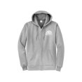 thumbnail image 1 of Gravity Outdoor Co. Zip-Up Hoodie - Ash - White Logo - Large, 1 of 2