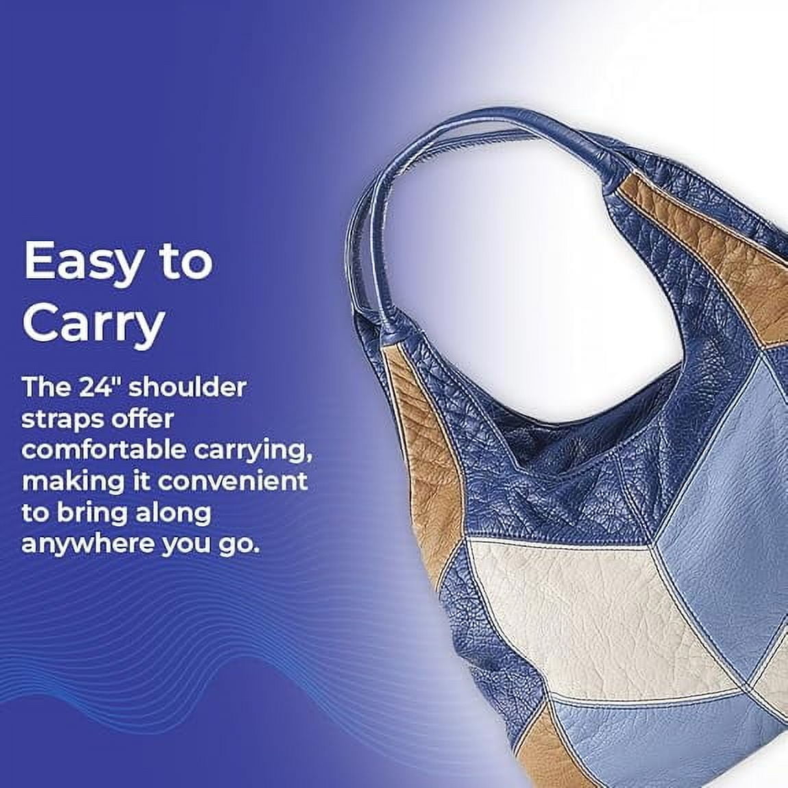 Sagefinds Color Block Shoulder Bag for Women, Hobo Purse, 3 Zippered Compartments, Lined Interior