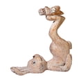 thumbnail image 3 of Figura de conejo de resina, adorno de escritorio, decoración de primavera, artesanías, escultura animal para marrón, 3 of 9