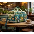 thumbnail image 4 of Quilted Hippie Van Duffle Bag with Adjustable Padded Strap - Duffle with Adjustable Padded Shoulder Strap, Durable Polyester Travel Gym Yoga Bag, Spacious Bohemian Carryall for Daily Use, 4 of 7