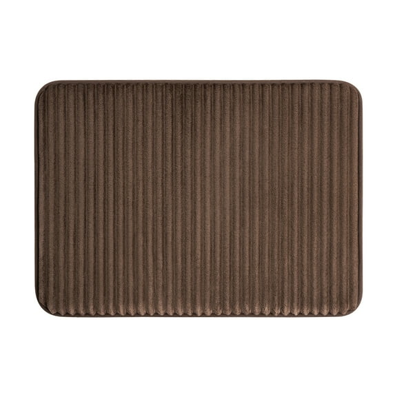 Mainstays Performance Foam Two Piece Bath Rug Set, Arctic White, 17"x 24"