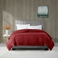 thumbnail image 2 of wangzhwang  Blanket, Premium 3M Scotchgard Moisture Wicking Treatment, Lightweight and Soft Bed Cover For All Season, Satin Trim,Twin,Burgundy, 2 of 5