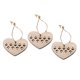 thumbnail image 5 of 3 piezas de madera hueco árbol de Navidad adornos colgantes corazón Yuyangstore Ornamento del árbol de Navidad, 5 of 8